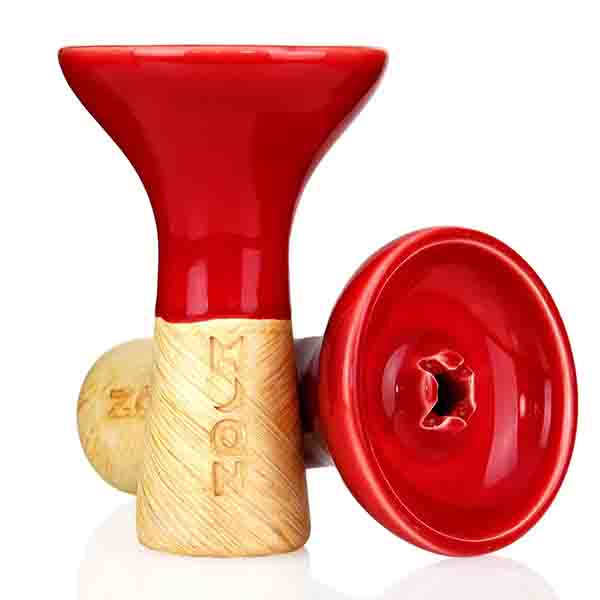 moon phunnel bowl for shisha tobacco in red cardinal color