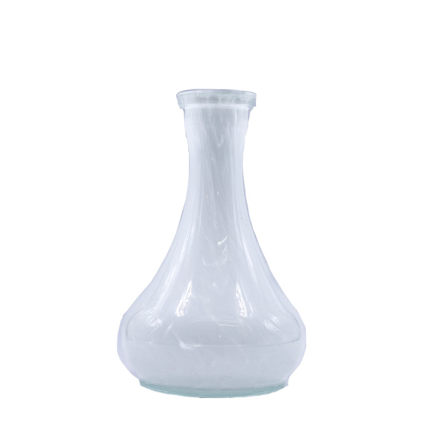 drop white crumble color vase for shisha stem fits all shisha models