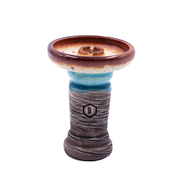 kolos tang romerica phunnel bowl with multi color glaze dripping design for shisha tobacco ideal