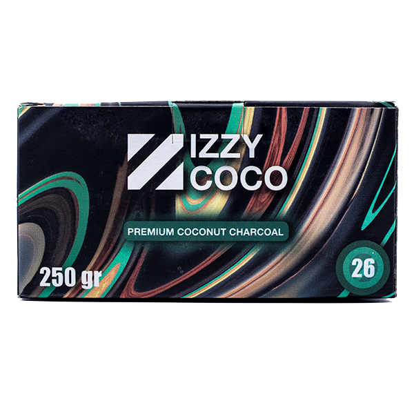 250gr package of coconut shisha charcoal 26er by izzy coco