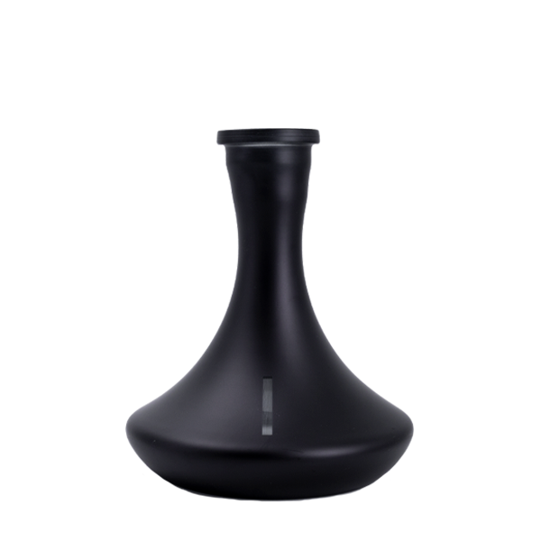 craft vase in black matt color for shisha