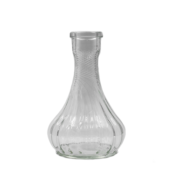 drop vase for shisha in fluted design