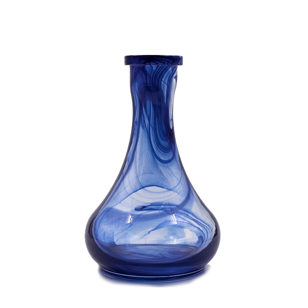 drop vase for shisha in wave black and blue color watercolor