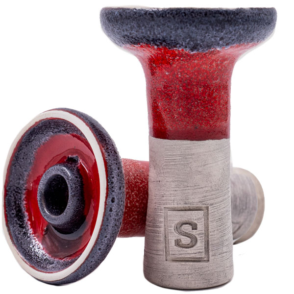 s bowl phunnel for shisha tobacco in grey lava color