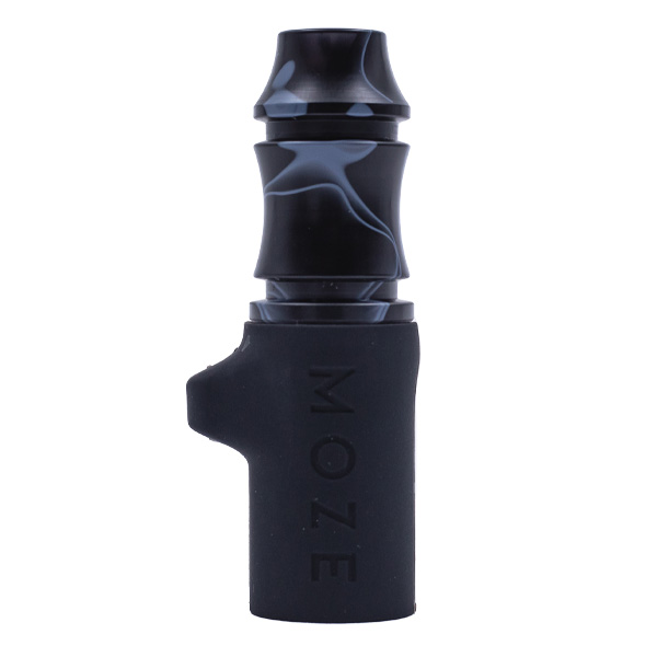 shishalove x moze shisha mouthtip in wavy black color with silicon