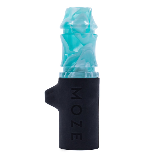 shishalove x moze shisha mouthtip in wavy mint color with silicon