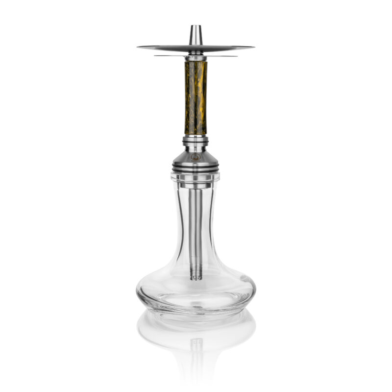steamulation xpansion mini shisha with epoxy marble black gold color sleeve