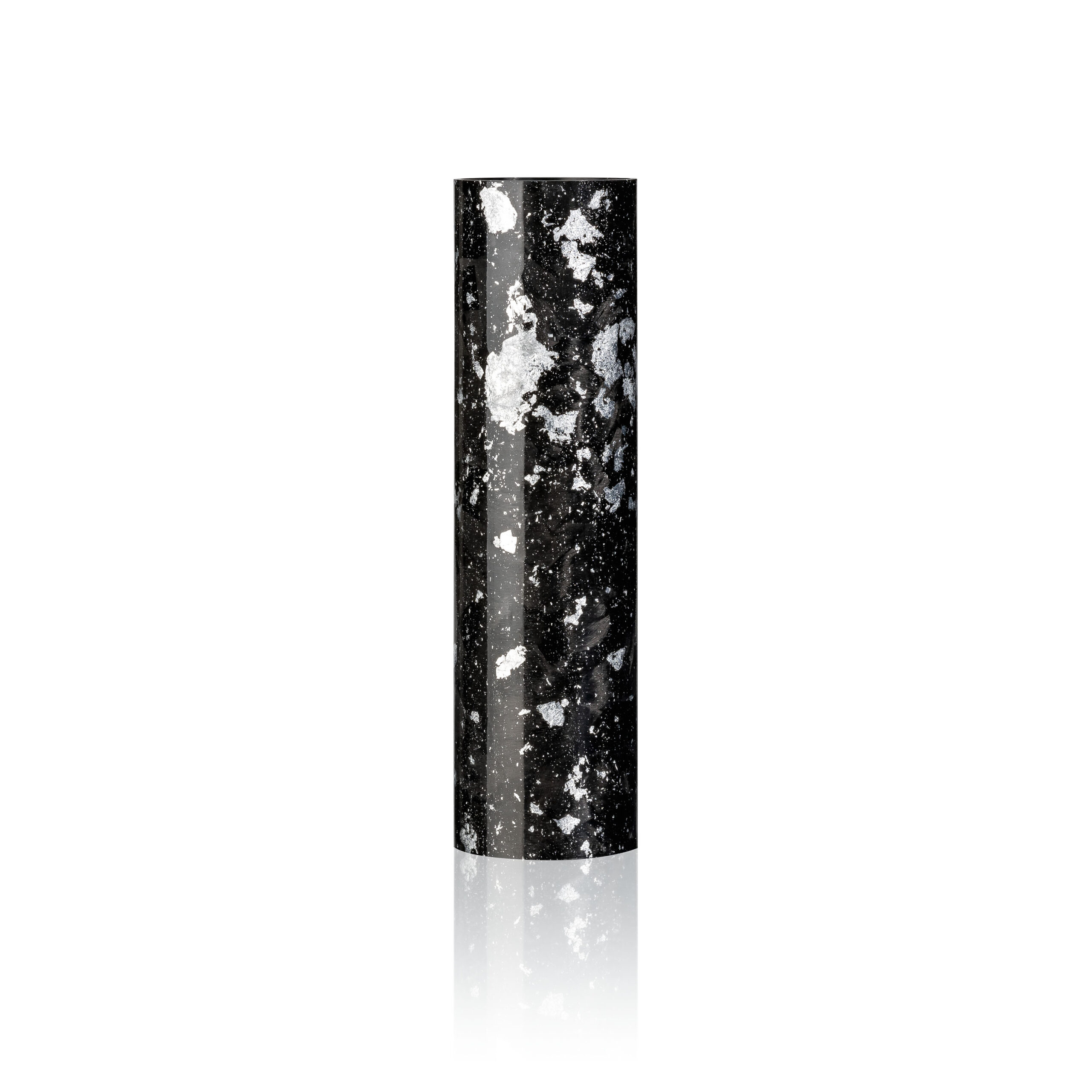 shisha sleeve for steamulation xpansion mini in carbon black silver leaf color