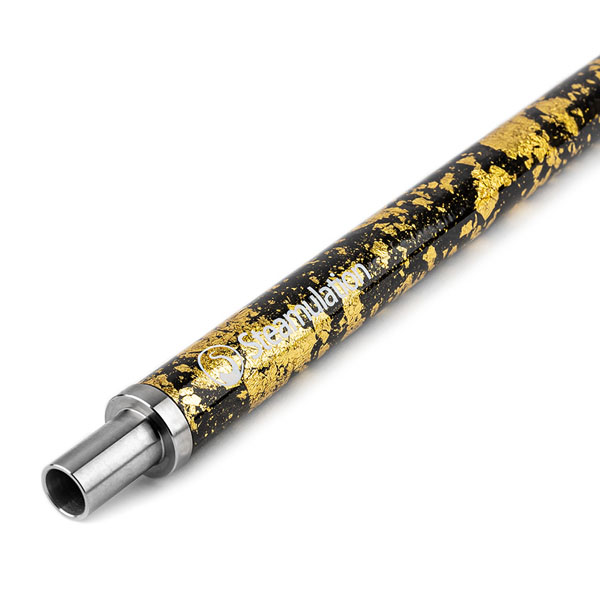 steamulation carbon mouthpiece with gold leaf pattern for steamulation shisha models