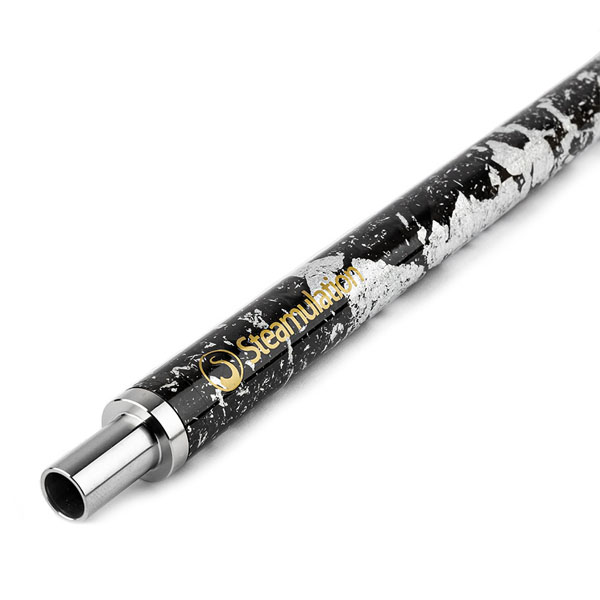 steamulation carbon mouthpiece with silver leaf pattern for steamulation shisha models