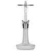 moze shisha squad silver with frosted vase and wavy frosted sleeve