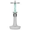 moze shisha squad silver with frosted vase and wavy mint sleeve