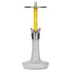 moze shisha squad silver with frosted vase and wavy yellow sleeve