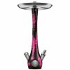 wookah black pink hookah from premium polish brand wookah in pink and black color and natural wood