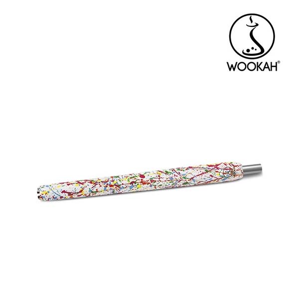wookah hookah limited wooden mouthpiece in abstract color with color splashes