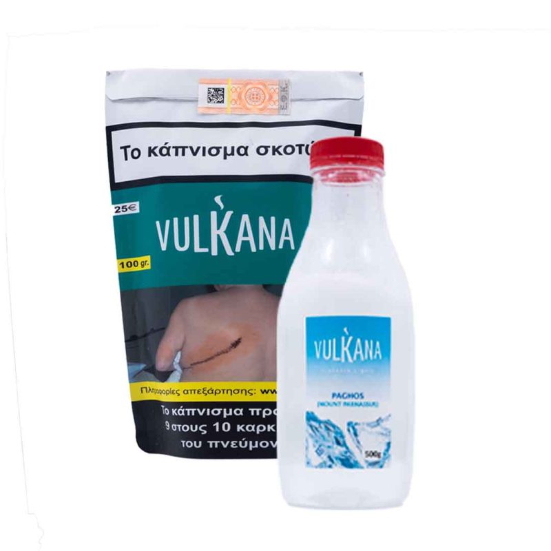 vulkana tobacco paghos, ice flavor 500gr of flavor. vulkana ελληνικός καπνός για ναργιλέ με γεύση ice 500 γραμμάρια