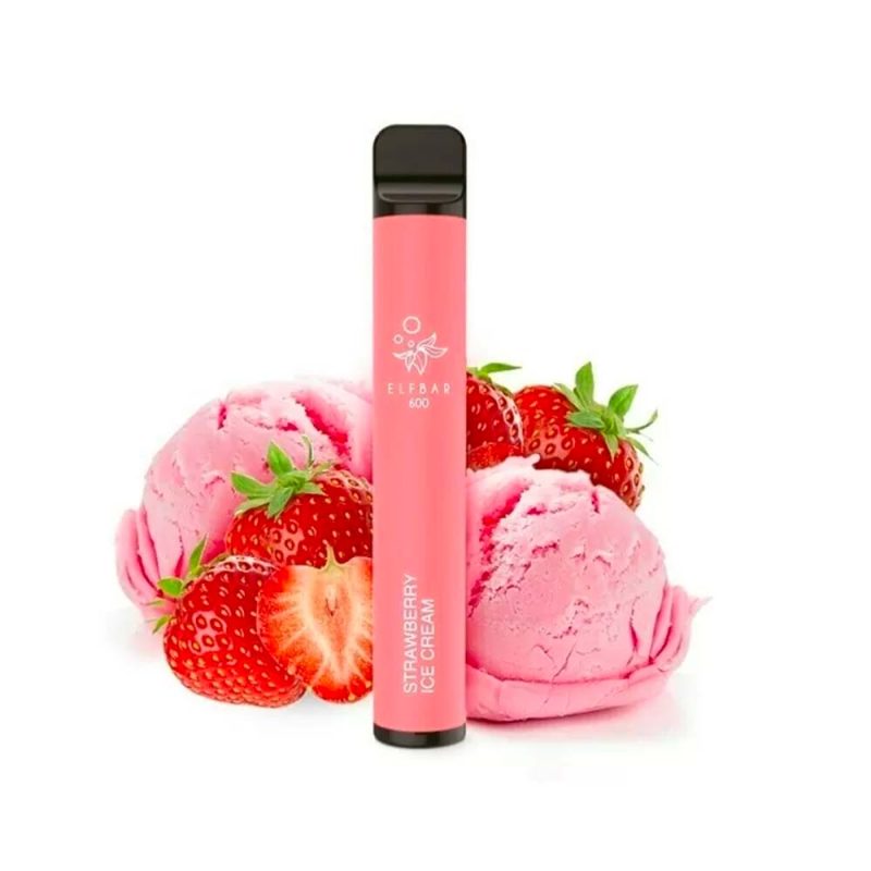 Elfbar strawberry ice-cream 2% elfbar παγωτό φράουλα 2%